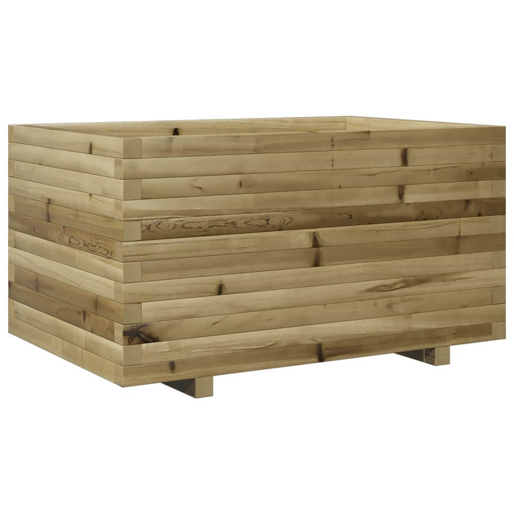 vidaXL Jardinera madera de pino impregnada 90x60x49,5 cm