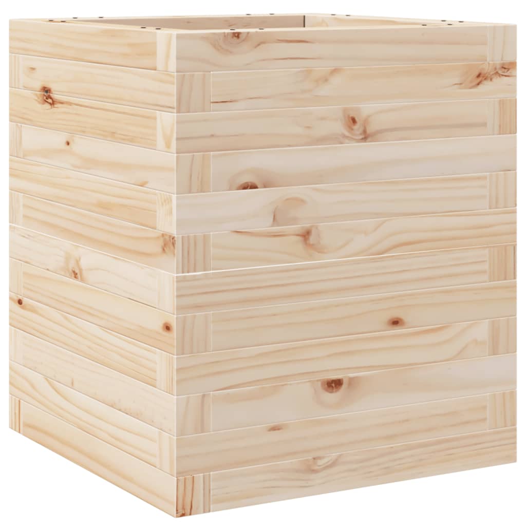 vidaXL Jardinera de madera maciza de pino 40x40x46 cm