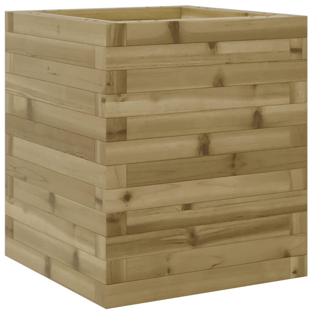 vidaXL Jardinera de madera de pino impregnada 40x40x46 cm