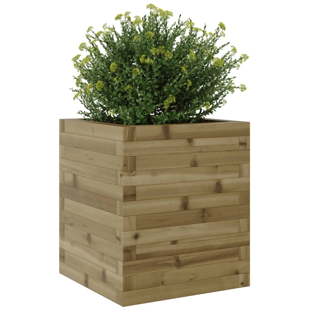 vidaXL Jardinera de madera de pino impregnada 40x40x46 cm