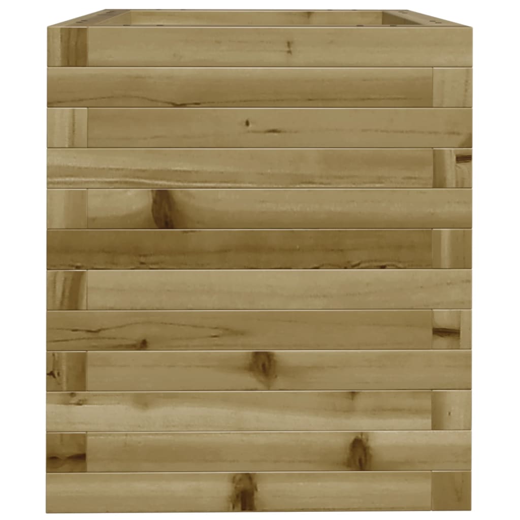 vidaXL Jardinera de madera de pino impregnada 40x40x46 cm