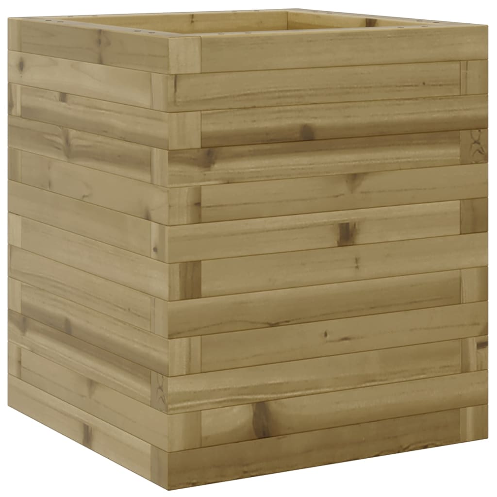 vidaXL Jardinera de madera de pino impregnada 40x40x46 cm