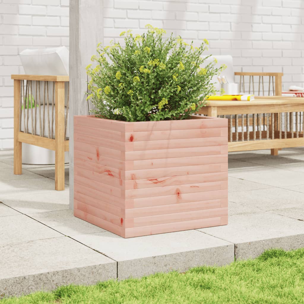 vidaXL Jardinera de madera maciza Douglas 50x50x46 cm