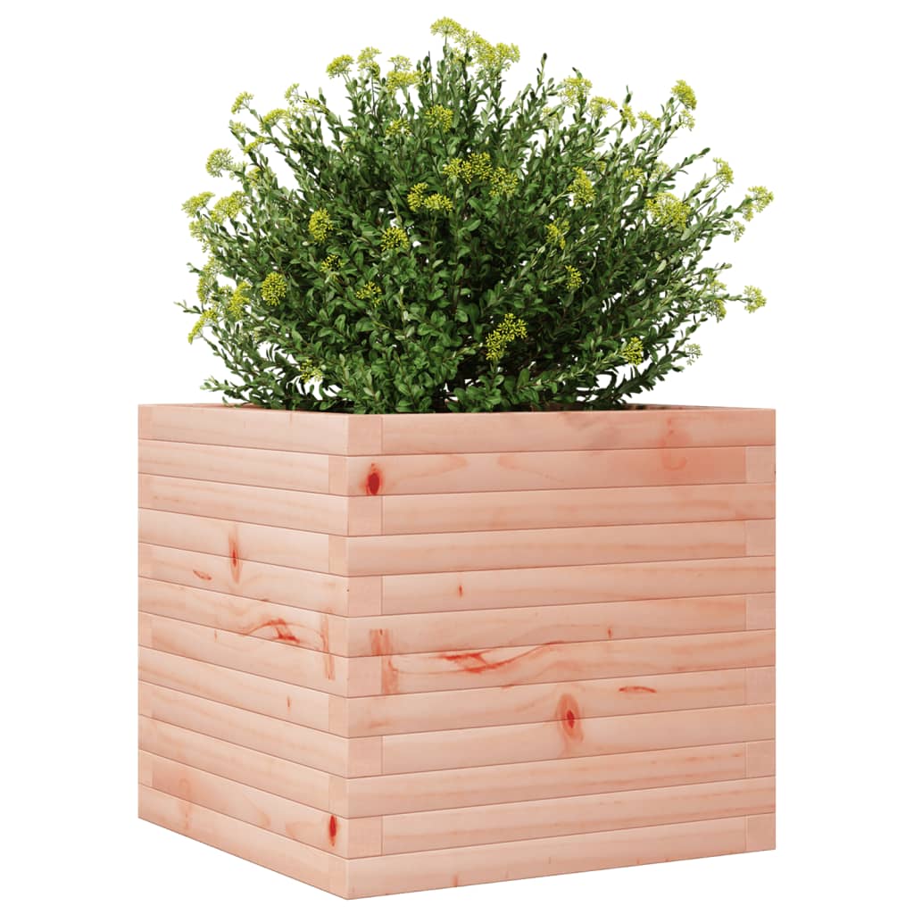 vidaXL Jardinera de madera maciza Douglas 50x50x46 cm