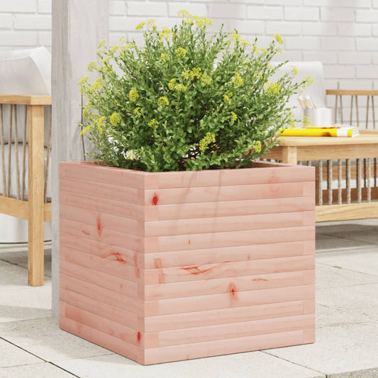 vidaXL Jardinera de madera maciza Douglas 50x50x46 cm