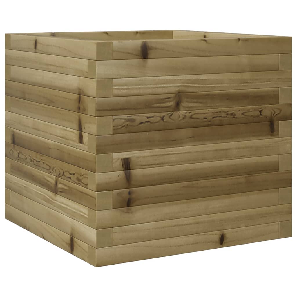 vidaXL Jardinera madera de pino impregnada 50x50x46 cm