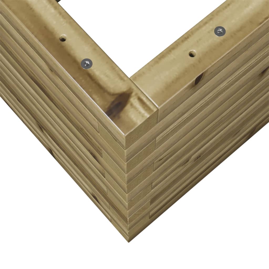 vidaXL Jardinera madera de pino impregnada 50x50x46 cm