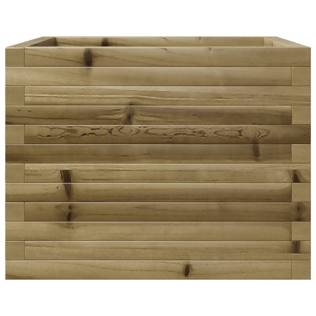 vidaXL Jardinera de madera de pino impregnada 60x60x46 cm