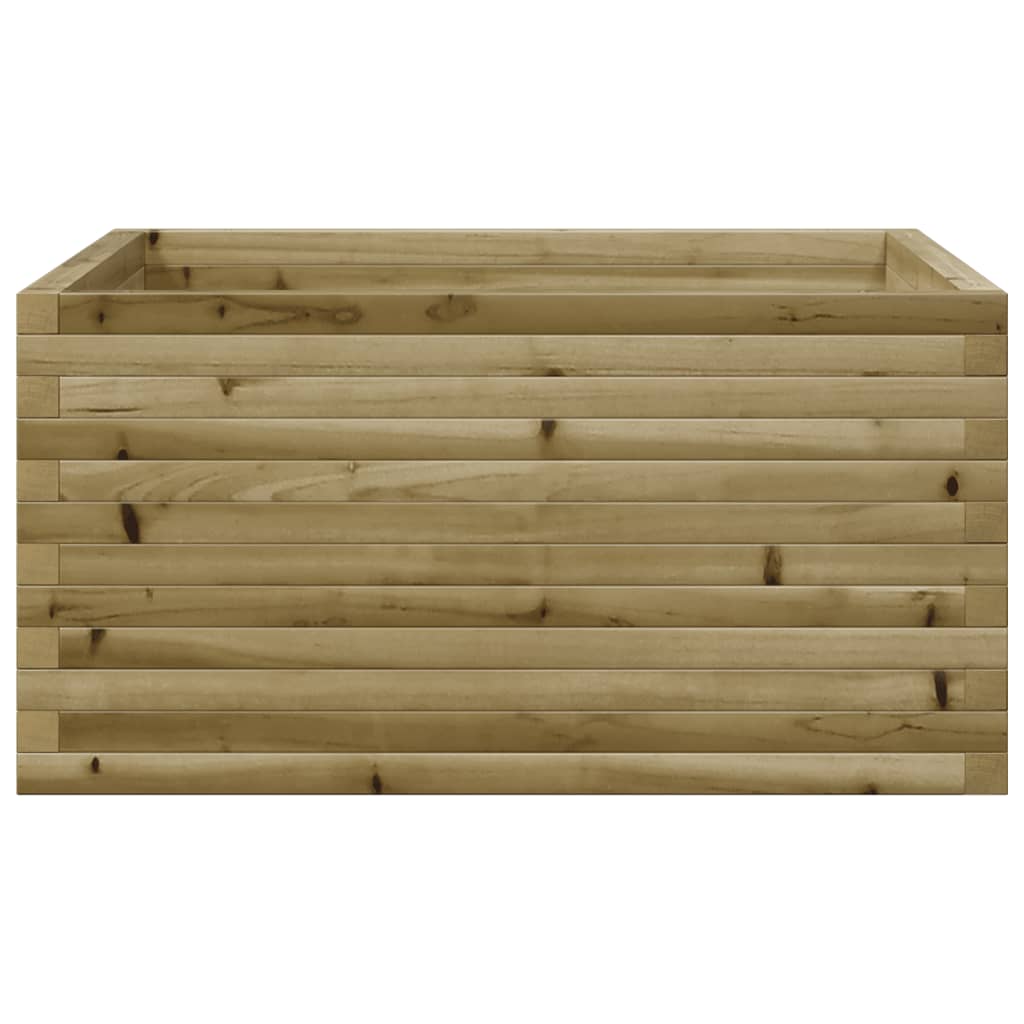 vidaXL Jardinera de madera de pino impregnada 90x90x46 cm