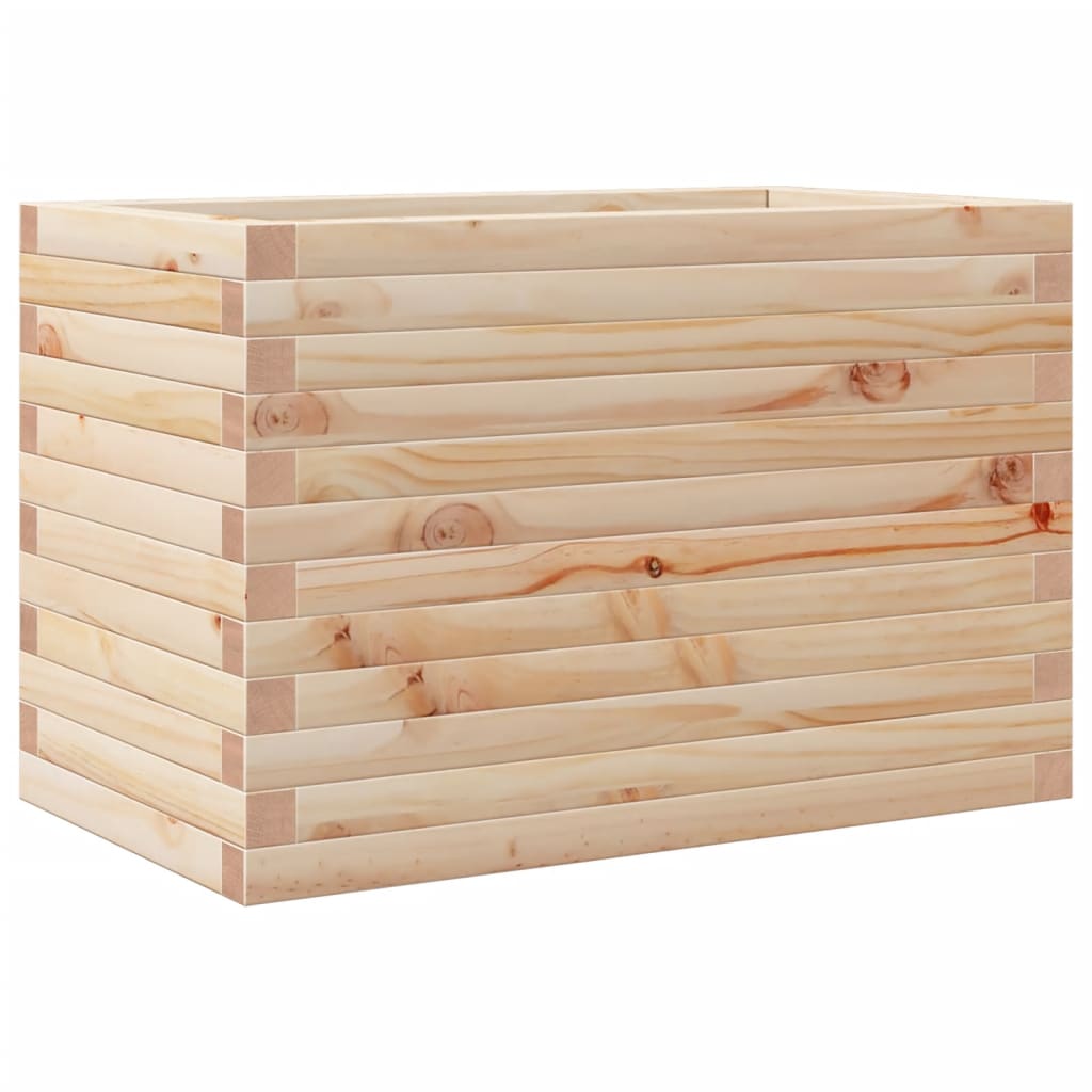 vidaXL Jardinera madera maciza de pino 70x40x46 cm