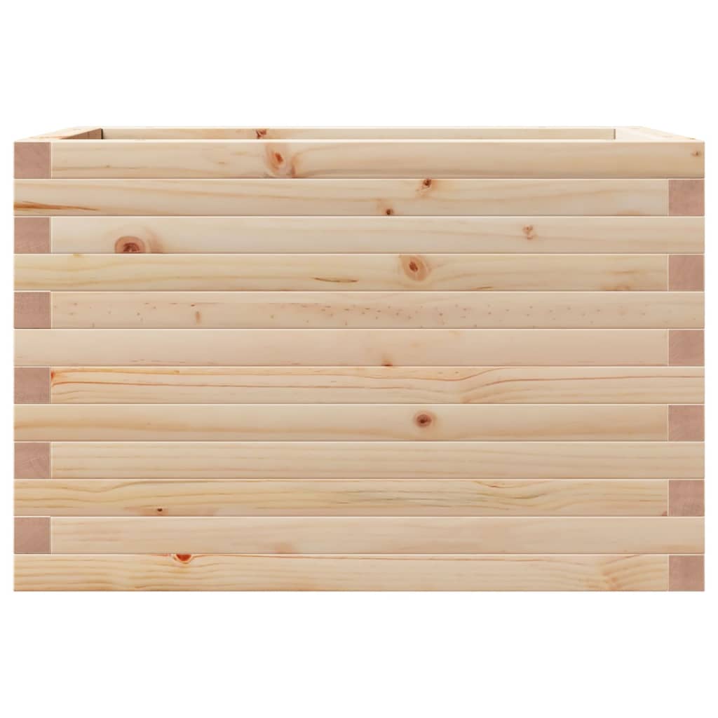 vidaXL Jardinera madera maciza de pino 70x40x46 cm