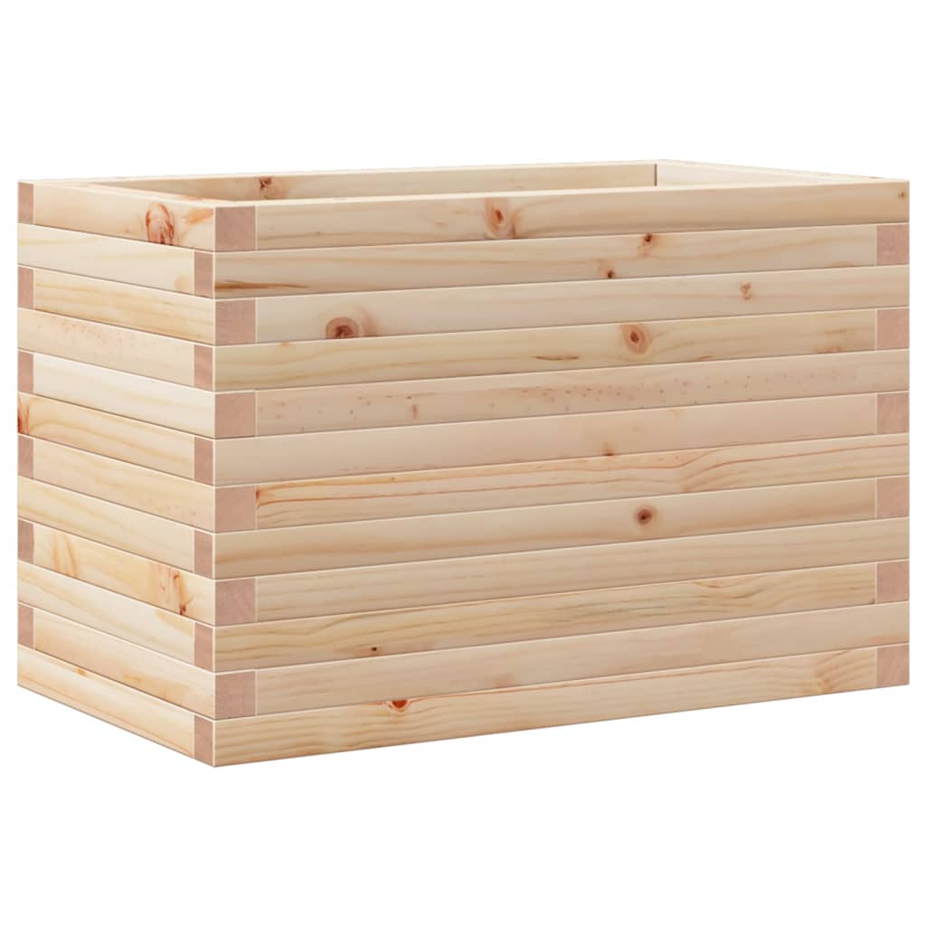 vidaXL Jardinera madera maciza de pino 70x40x46 cm