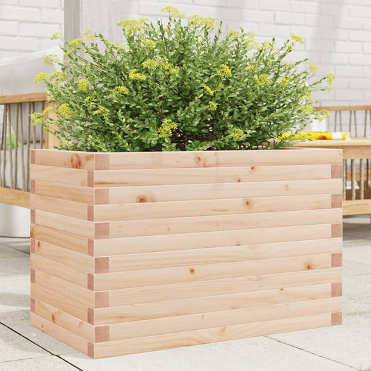 vidaXL Jardinera madera maciza de pino 70x40x46 cm