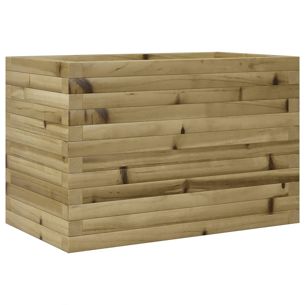 vidaXL Jardinera de madera de pino impregnada 70x40x46 cm