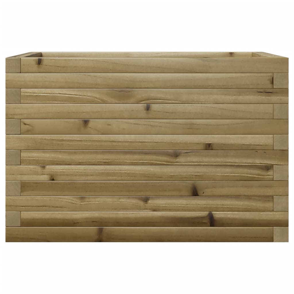 vidaXL Jardinera de madera de pino impregnada 70x40x46 cm