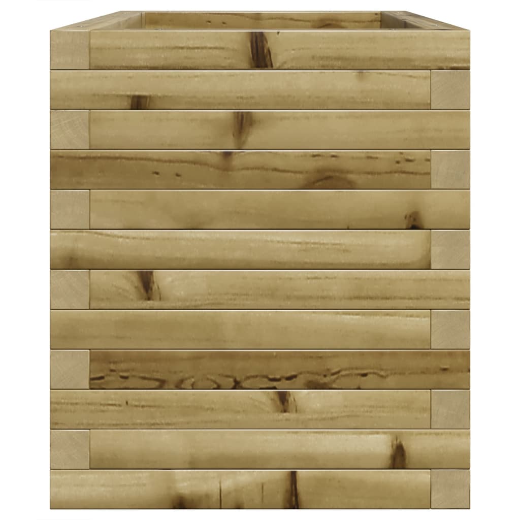 vidaXL Jardinera de madera de pino impregnada 70x40x46 cm