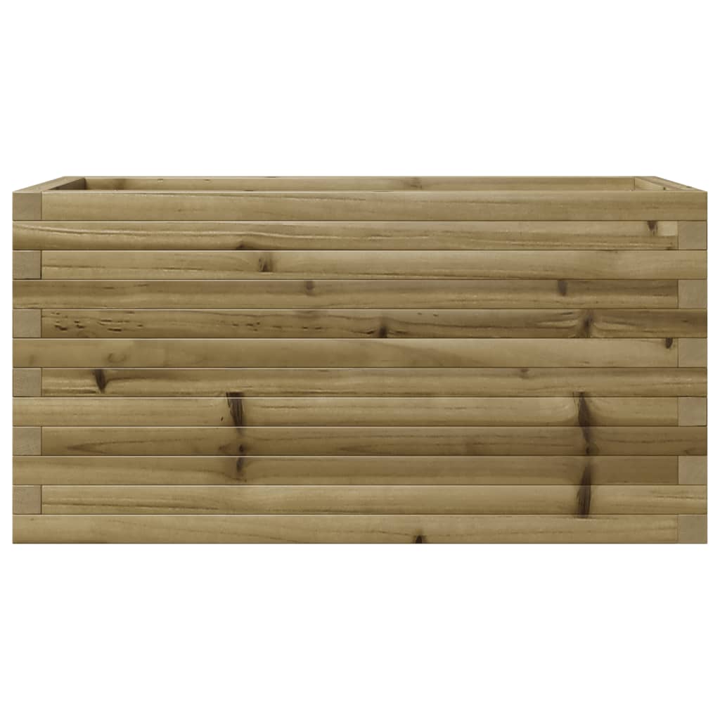 vidaXL Jardinera de madera de pino impregnada 90x40x46 cm