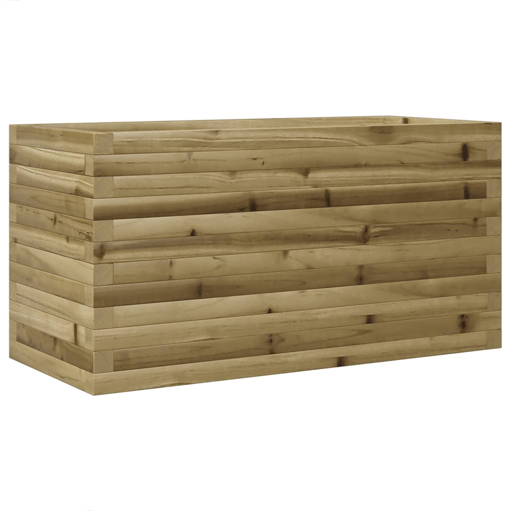 vidaXL Jardinera de madera de pino impregnada 90x40x46 cm