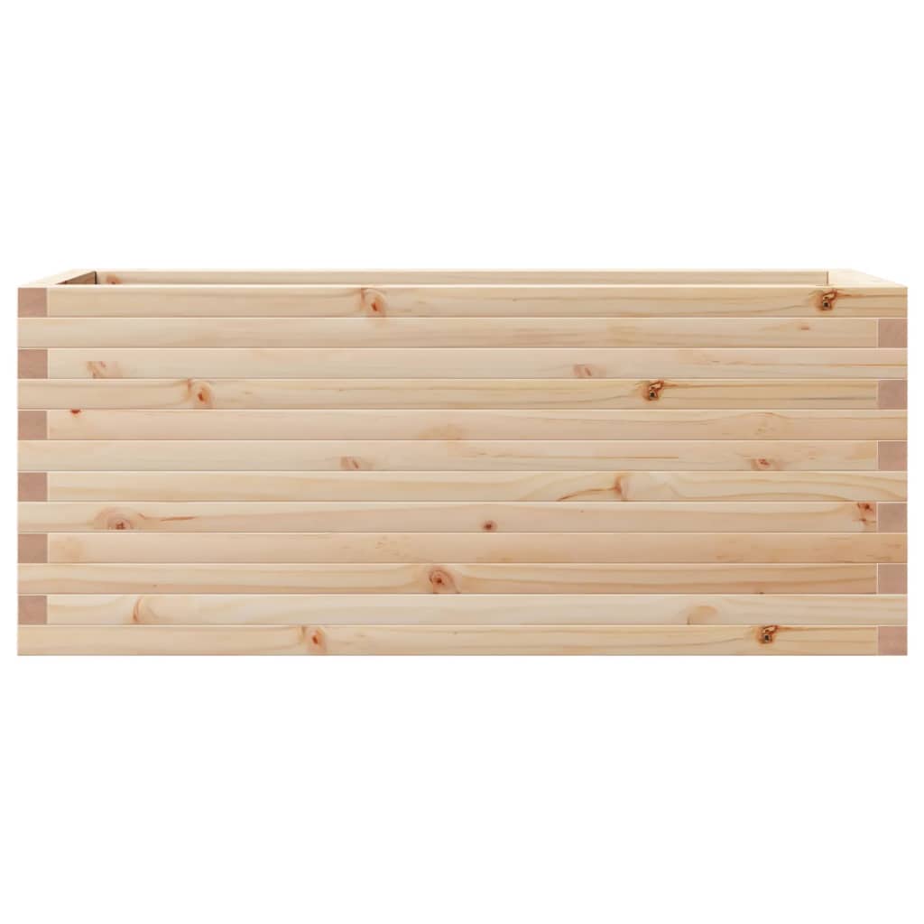 vidaXL Jardinera de madera maciza de pino 110x40x46 cm