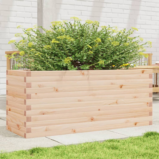 vidaXL Jardinera de madera maciza de pino 110x40x46 cm