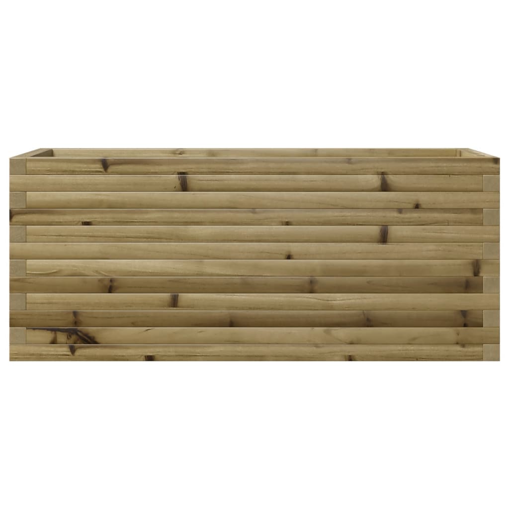 vidaXL Jardinera de madera de pino impregnada 110x40x46 cm