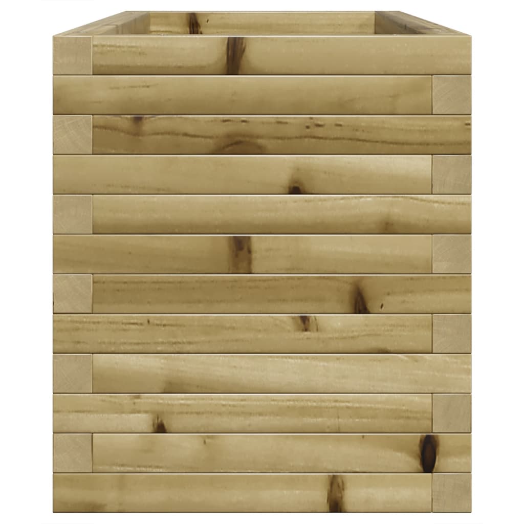 vidaXL Jardinera de madera de pino impregnada 110x40x46 cm