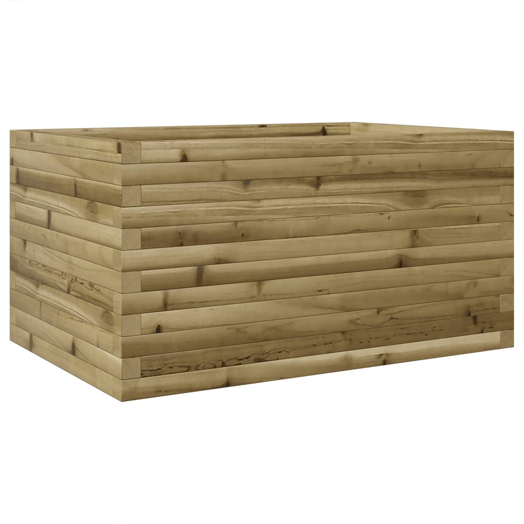 vidaXL Jardinera de madera de pino impregnada 90x60x46 cm