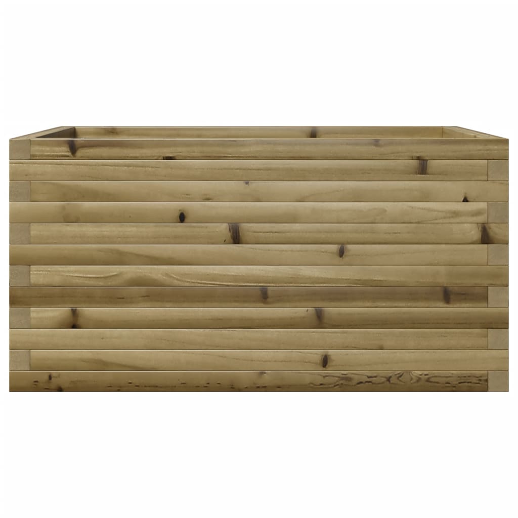 vidaXL Jardinera de madera de pino impregnada 90x60x46 cm