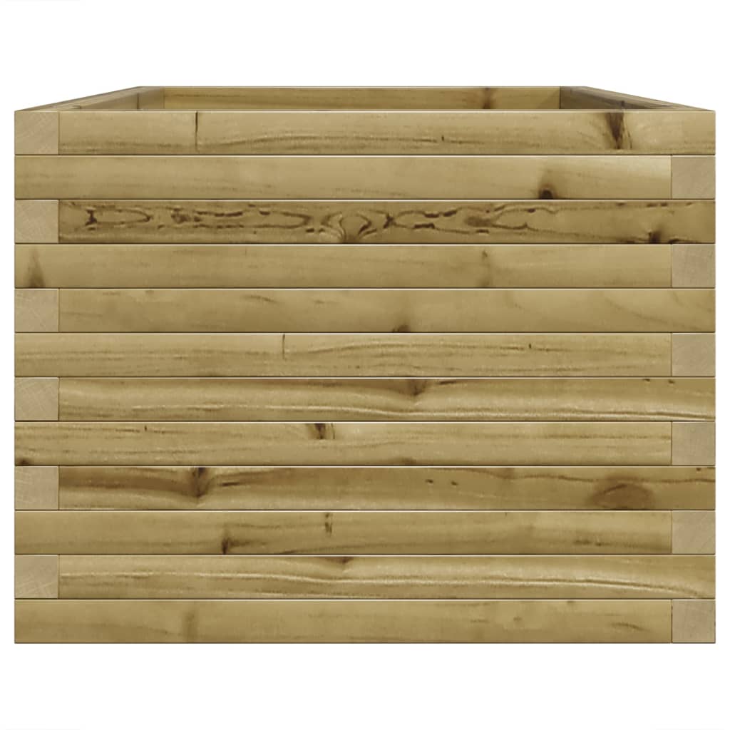 vidaXL Jardinera de madera de pino impregnada 90x60x46 cm