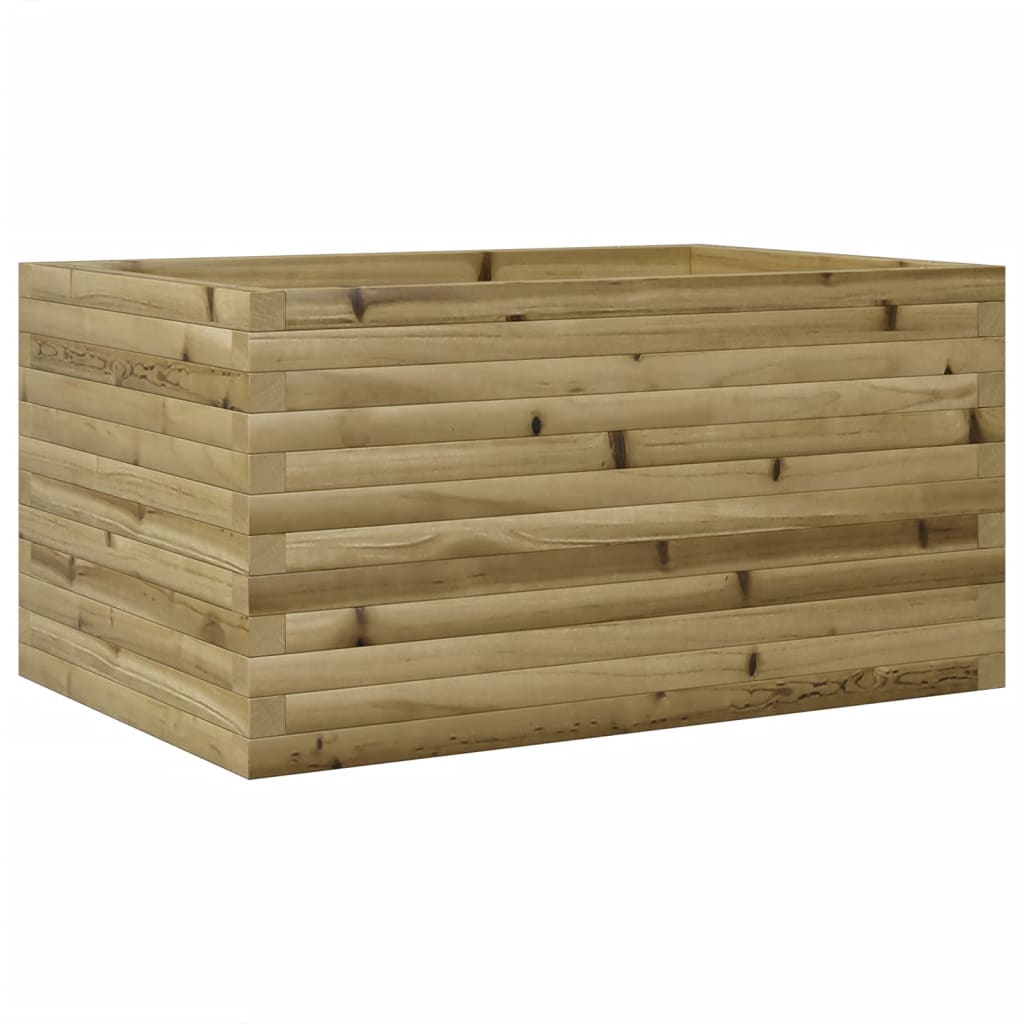 vidaXL Jardinera de madera de pino impregnada 90x60x46 cm