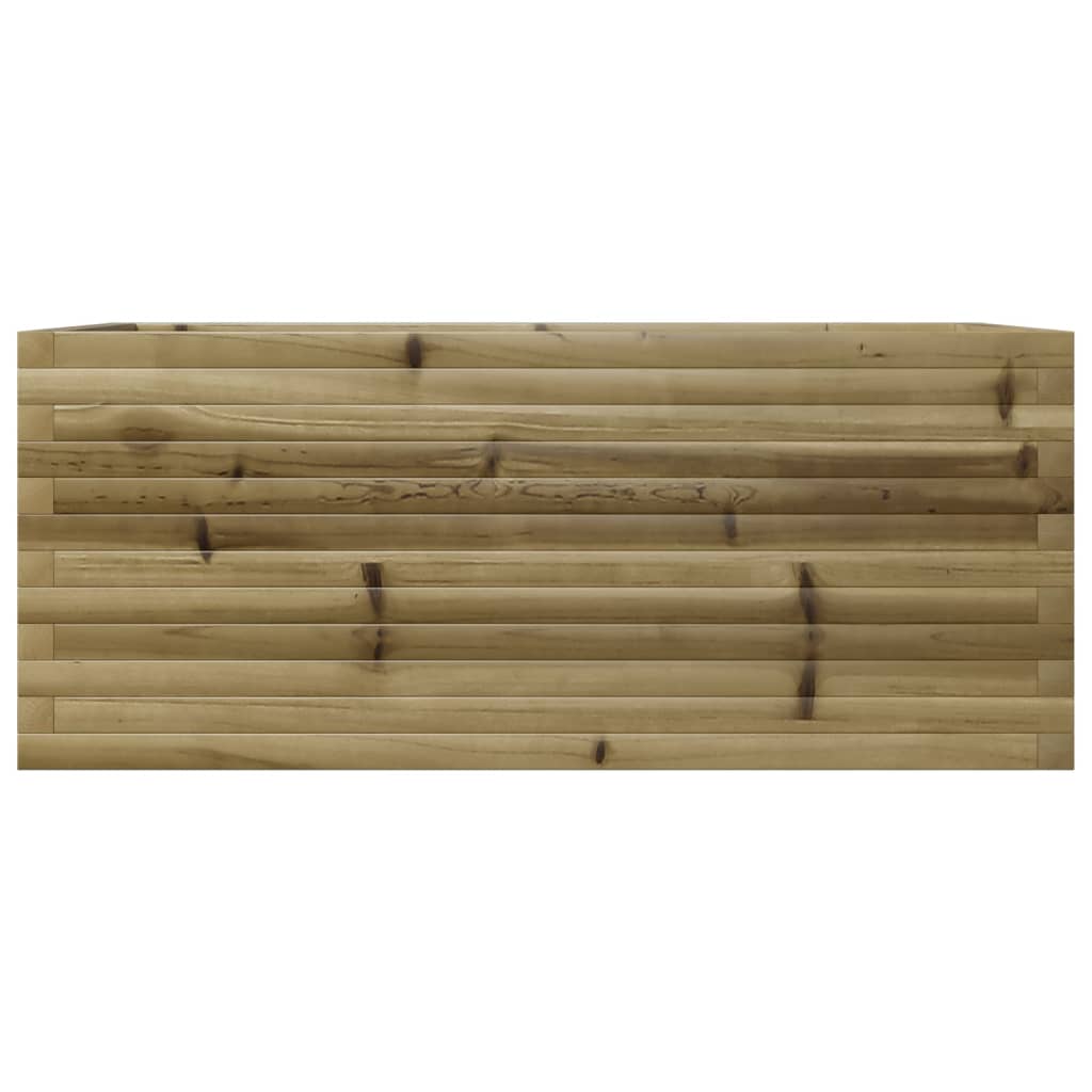 vidaXL Jardinera de madera de pino impregnada 110x60x46 cm