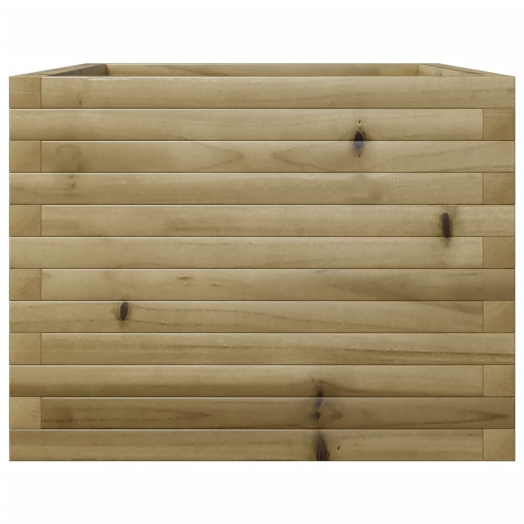 vidaXL Jardinera de madera de pino impregnada 110x60x46 cm