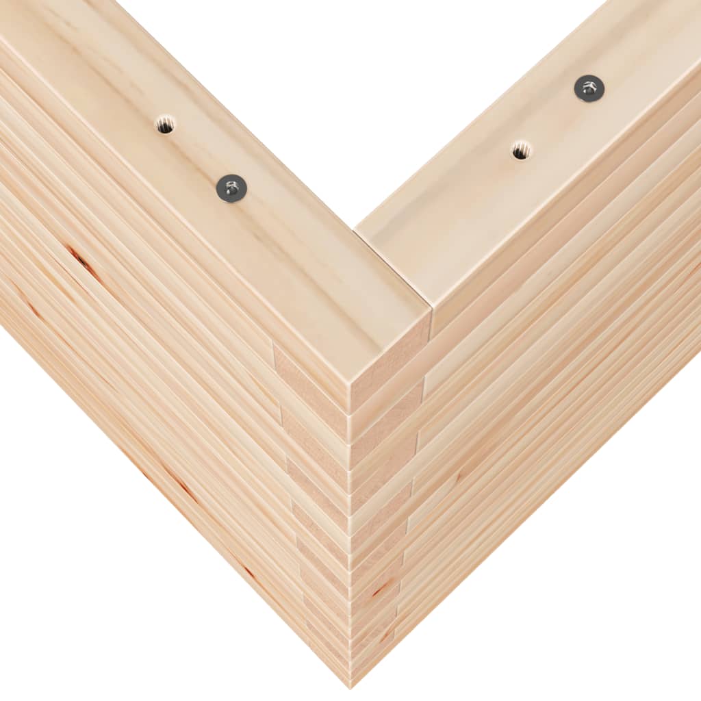 vidaXL Jardinera de madera maciza de pino 50x50x68,5 cm