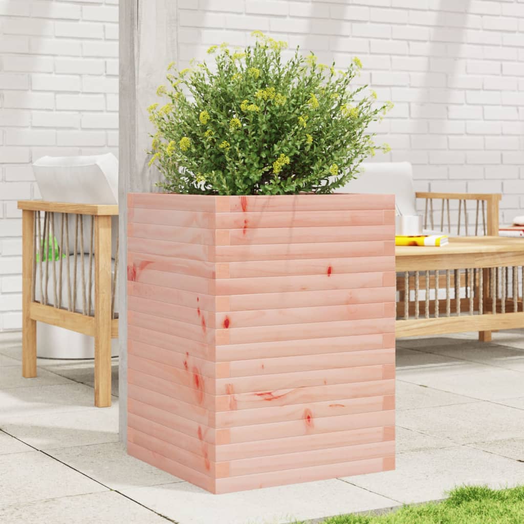 vidaXL Jardinera madera maciza de abeto Douglas 50x50x68,5 cm