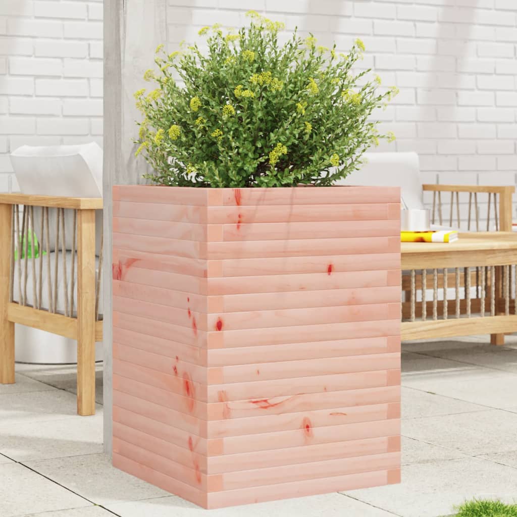 vidaXL Jardinera madera maciza de abeto Douglas 50x50x68,5 cm