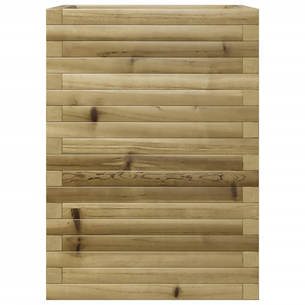 vidaXL Jardinera madera de pino impregnada 50x50x68,5 cm