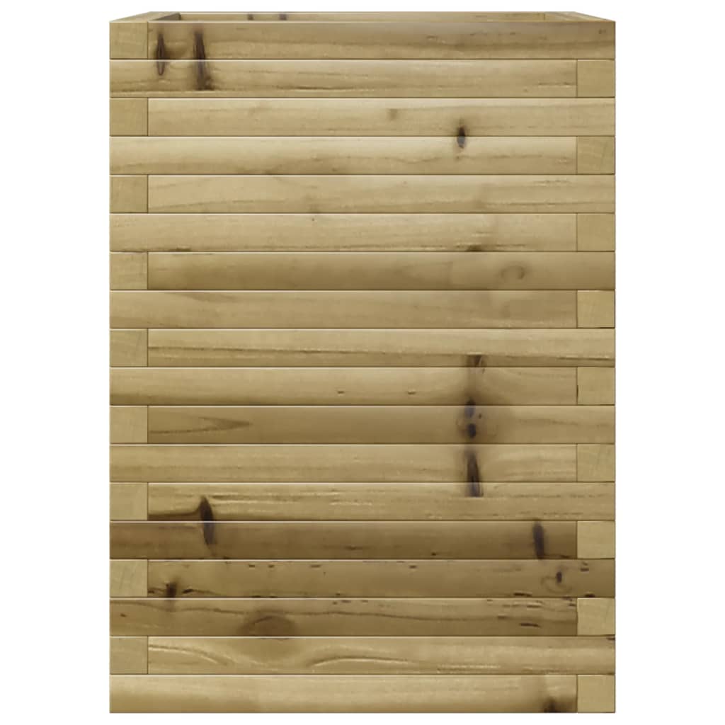 vidaXL Jardinera madera de pino impregnada 50x50x68,5 cm