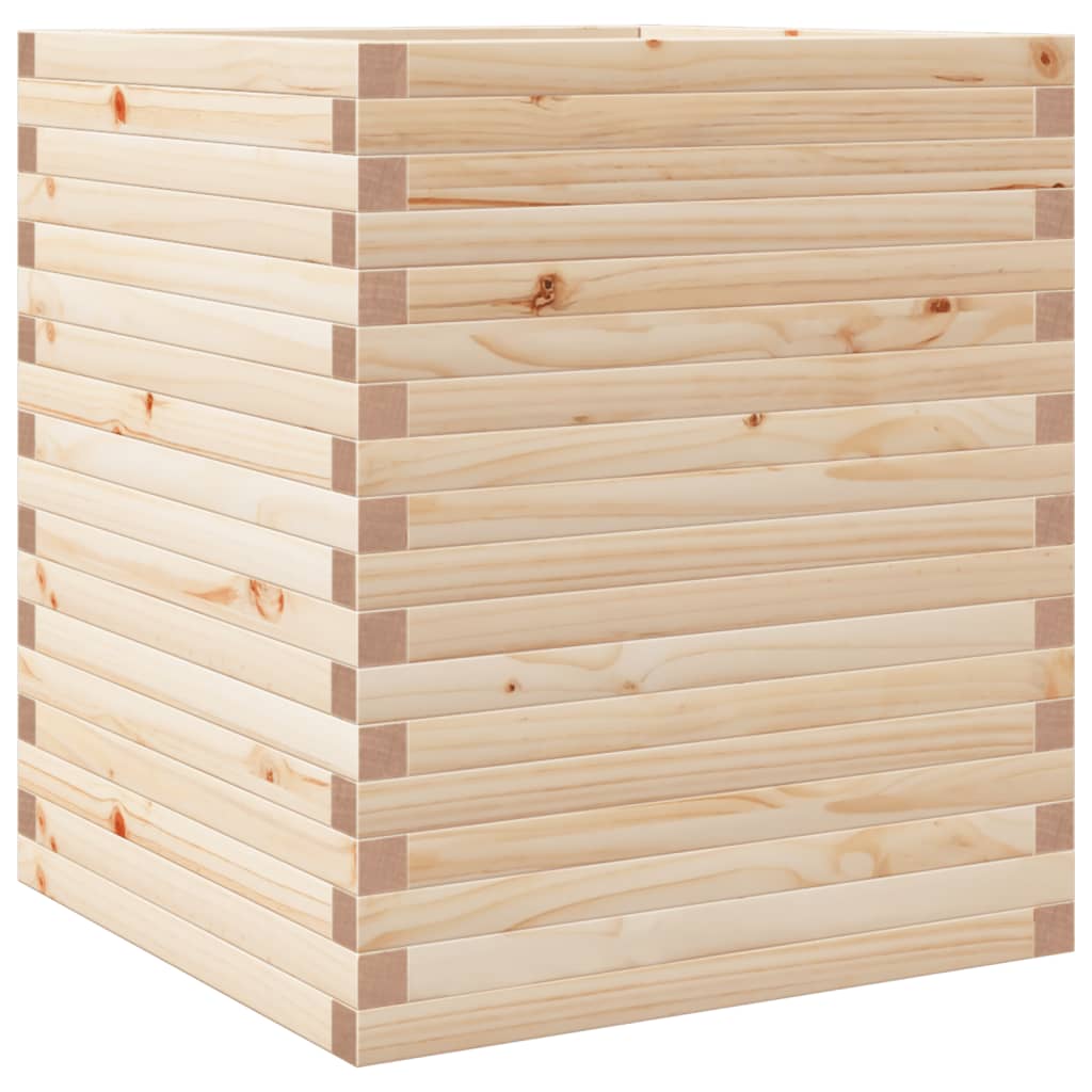 vidaXL Jardinera de madera maciza de pino 60x60x68,5 cm