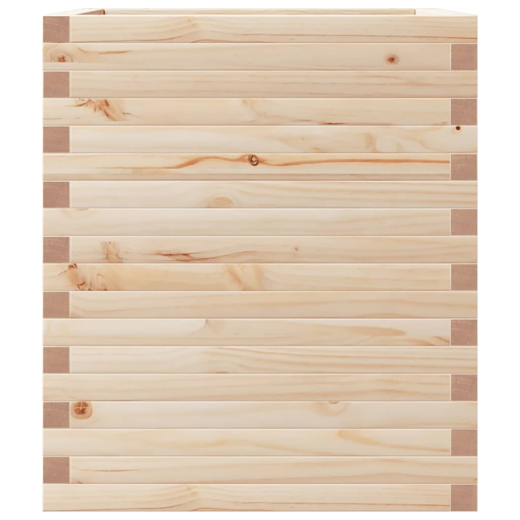 vidaXL Jardinera de madera maciza de pino 60x60x68,5 cm