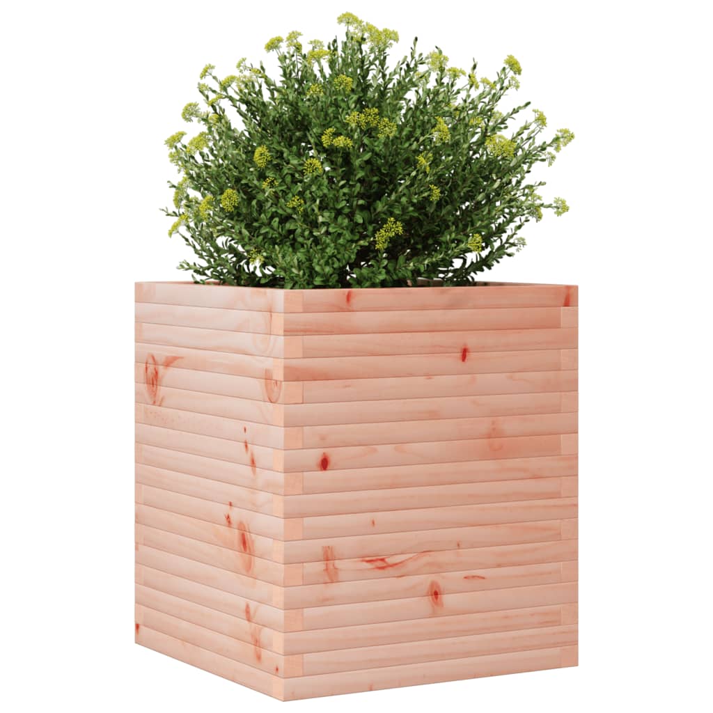 vidaXL Jardinera de madera maciza de abeto Douglas 60x60x68,5 cm