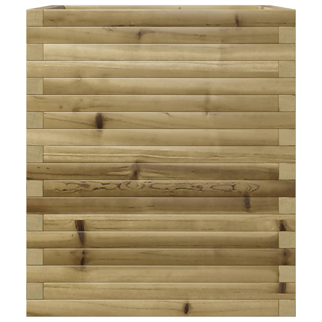 vidaXL Jardinera de madera de pino impregnada 60x60x68,5 cm