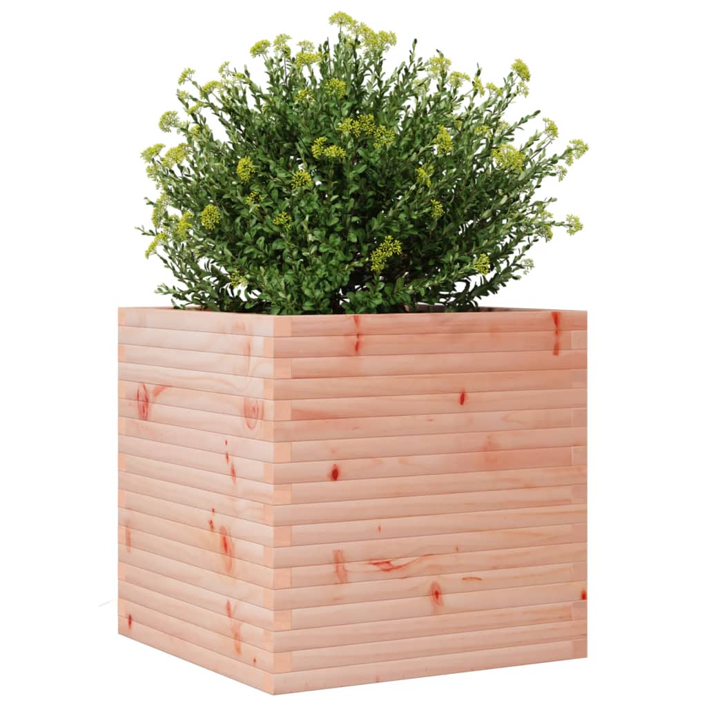 vidaXL Jardinera de madera maciza de abeto Douglas 70x70x68,5 cm