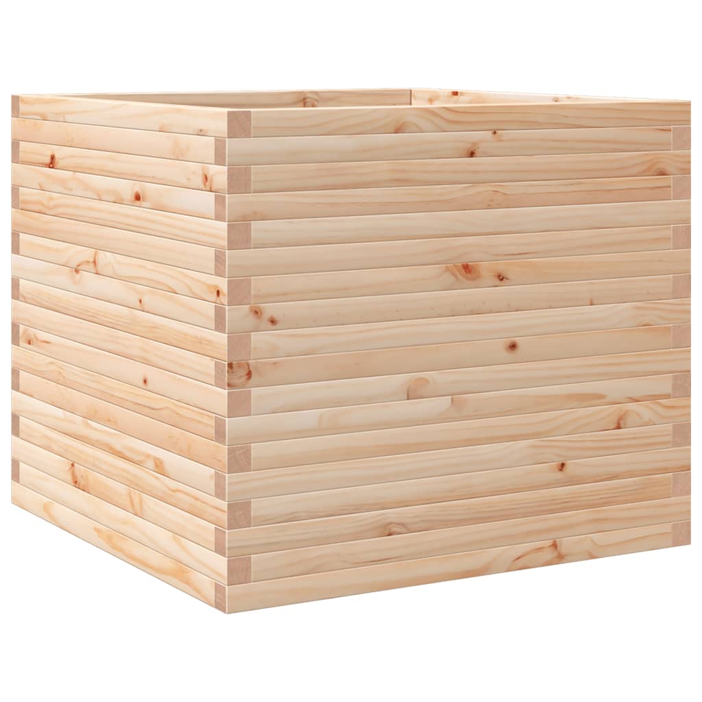 vidaXL Jardinera de madera maciza de pino 80x80x68,5 cm