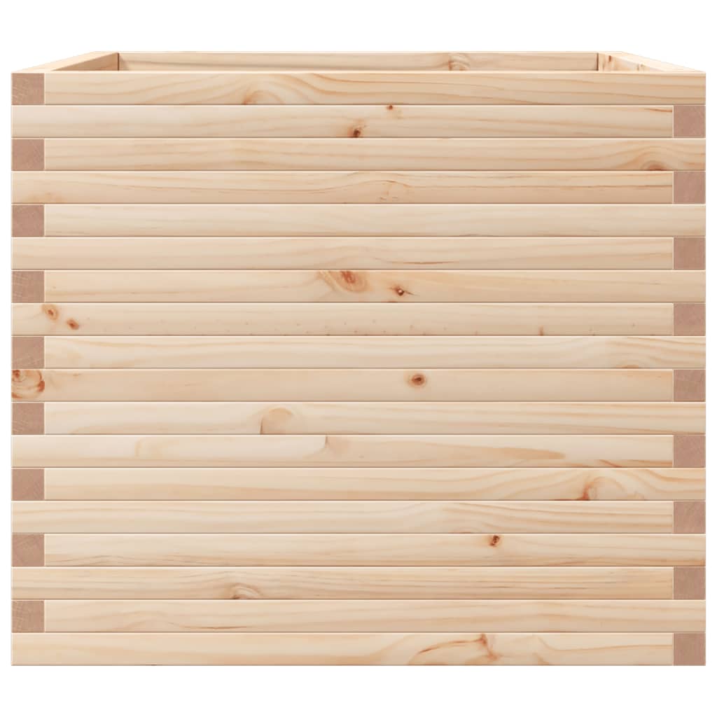 vidaXL Jardinera de madera maciza de pino 80x80x68,5 cm