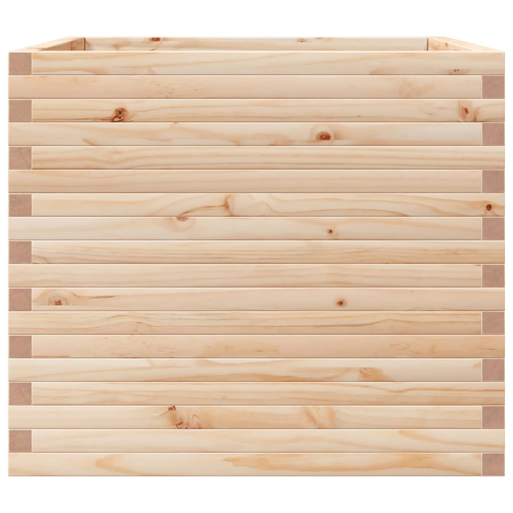 vidaXL Jardinera de madera maciza de pino 80x80x68,5 cm