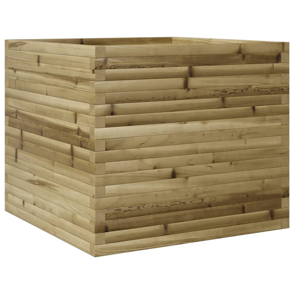 vidaXL Jardinera madera de pino impregnada 80x80x68,5 cm