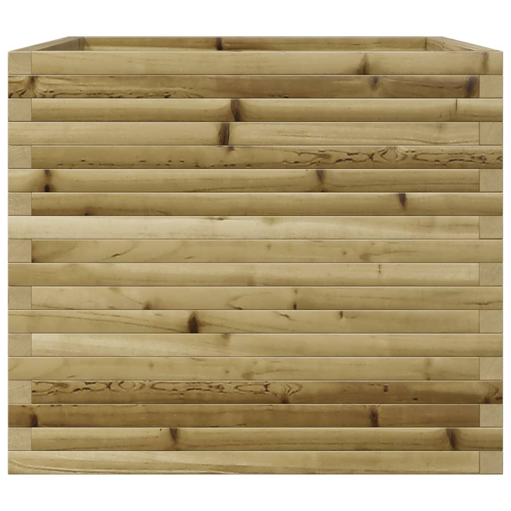 vidaXL Jardinera madera de pino impregnada 80x80x68,5 cm