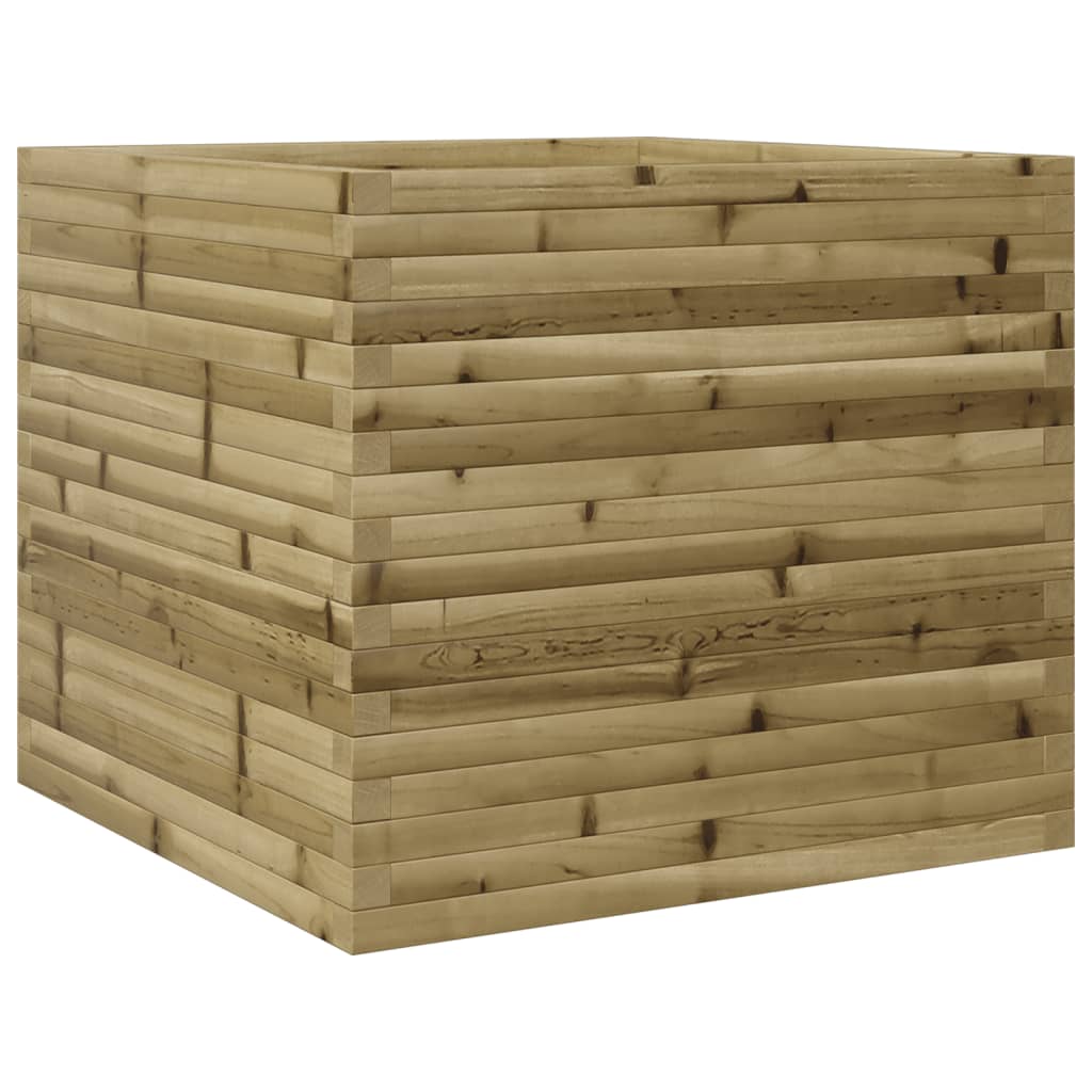 vidaXL Jardinera madera de pino impregnada 80x80x68,5 cm