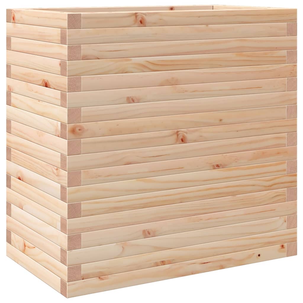 vidaXL Jardinera madera maciza de pino 70x40x68,5 cm