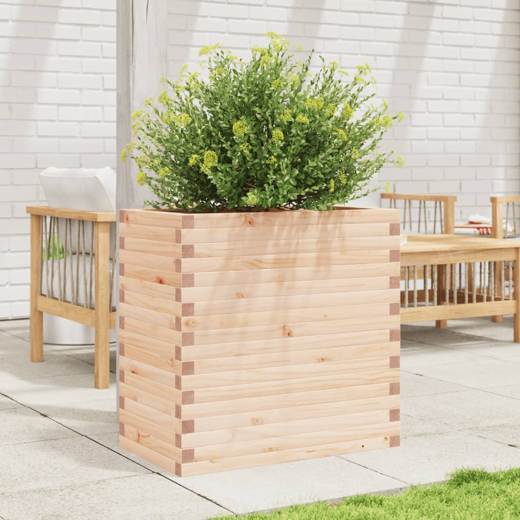 vidaXL Jardinera madera maciza de pino 70x40x68,5 cm